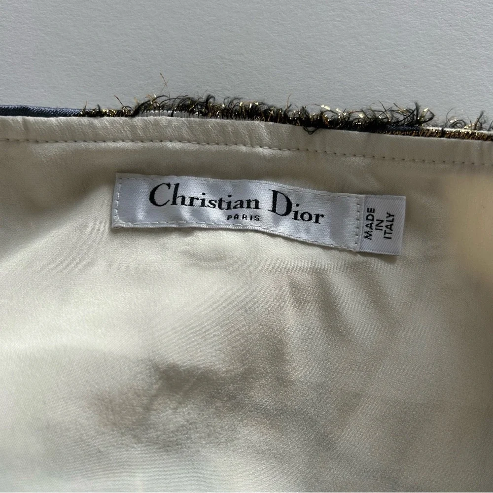 Christian Dior Metallic Mini Skirt - Picture 8 of 10
